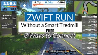 How to Run on Zwift Free WITHOUT a Smart Tredmill. #Garmin #zwiftrun