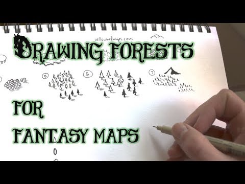 Drawing Forests - 7 Styles for Maps