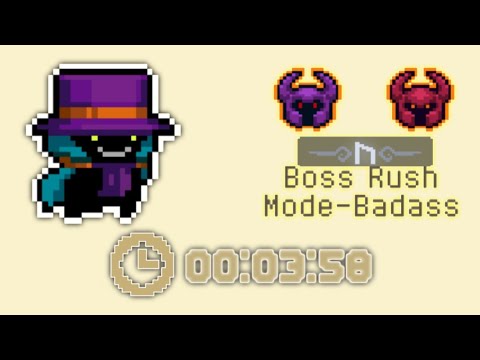 Soul Knight Rush to Purity no weapon Badass speedrun (3:58) - Autoclicking