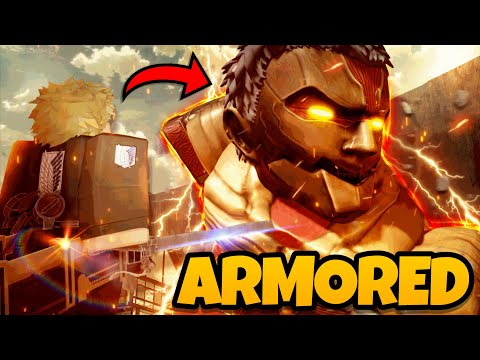 I Became The  ARMORED TITAN In Roblox Attack On Titan Revolution!