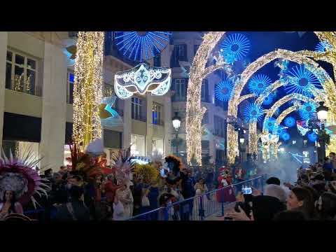 Carnival MÁLAGA opening procession. Batalla de las flores. 4 März 2022
