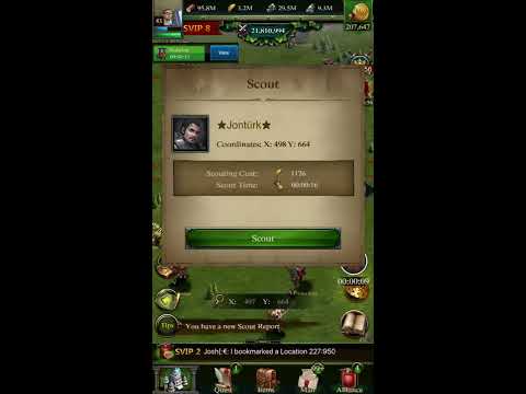 Clash of Kings k1035 and 1113 kq rare rally failure on p6.