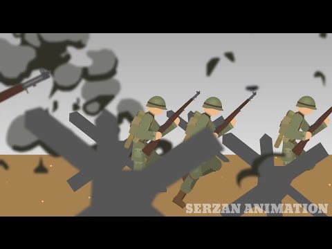 WW2 Sticknodes D-Day Omaha Beach Part 1 | Stick nodes war | Sticknodes animation