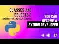 17 Constructor And Self Keyword Explained OOPS Python Tutorial Series In Tamil EMC