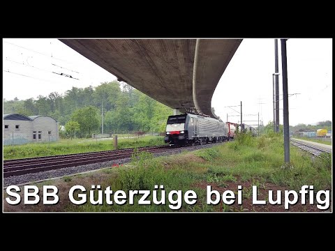 Swiss freight trains  / SBB Güterzugsichtungen bei Lupfig, Kanton Aargau, Schweiz 2022