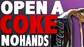 How to Open a Coke with No Hands HD