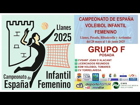 📍Posada ♦️EDM Voleibol Tomares 🆚CV Torrelavega 🏆Cto España Voleibol Infantil Femenino  #CEIFLLANES25
