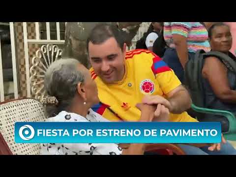 Así celebraron en el barrio San Fernando la entrega de sus nuevas calles pavimentadas