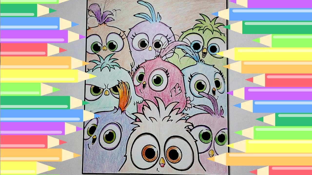 Coloring Pages - Angry Birds | Blues Hatching