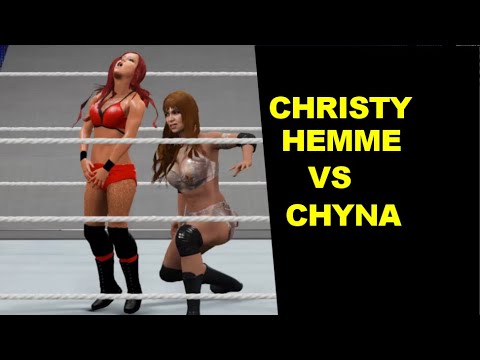 WWE 2K17 Christy Hemme vs Chyna