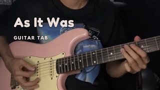 As it was - Achmad Satria | Pop Guitar Solo | Tab