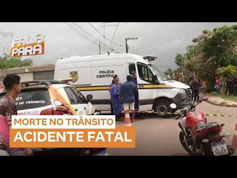 Motociclista sem capacete morre atropelada por caminhão em Benevides (PA)