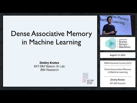 Dense Associative Memory in Machine Learning