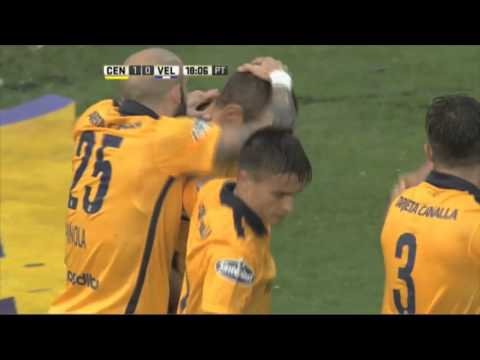 Gol de Ruben. Central 1 - Vélez 0. Fecha 10. Primera División 2016