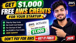 How to Get $1,000 FREE AWS Credits for Your Startup (Step-by-Step 2026