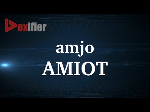 How to Pronunce Amiot in French - Voxifier.com