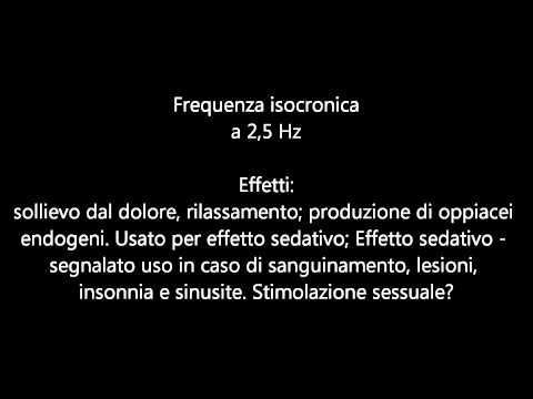 2,5 isocronico - Anti-dolorifico, rilassante, sedativo