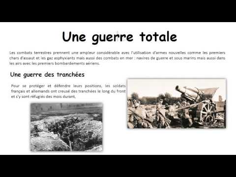 Première guerre mondiale 1914 - 1918 – Cm2 – XXème siècle – Diaporama – TBI