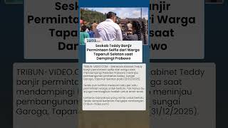 Momen Seskab Teddy Banjir Permintaan Selfie Warga Tapsel saat Dampingi Presiden Prabowo