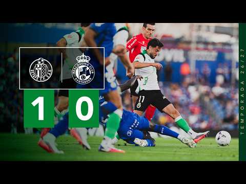 Getafe CF 1 - 0 Real Racing Club de Santander highlights