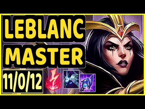 LEBLANC - 11/0/12 KDA MID GAMEPLAY - KR Ranked MASTER