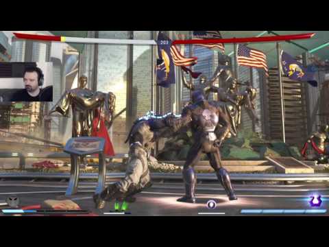 Injustice 2 2nd MP Set Gameplay pt30 - Darkseid vs. Bane (OUCH)