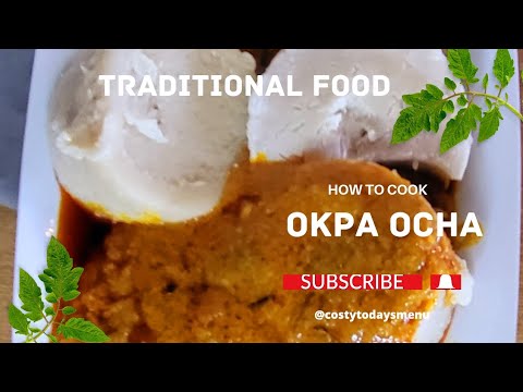 how to cook Okpa ocha (bambara nut), this is one of my best way to enjoy okpa
