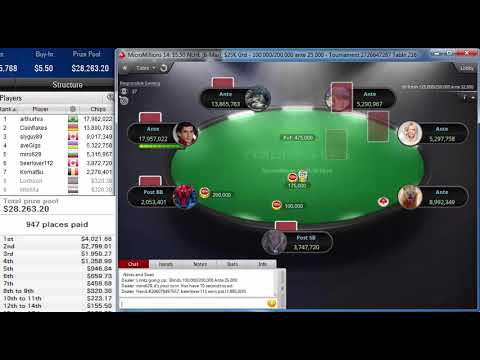 "arthurhrs", "beerlover112" Final table PokerStars MicroMillions 14 $5.5 NLHE 6-Max $25K Nov 11 2019