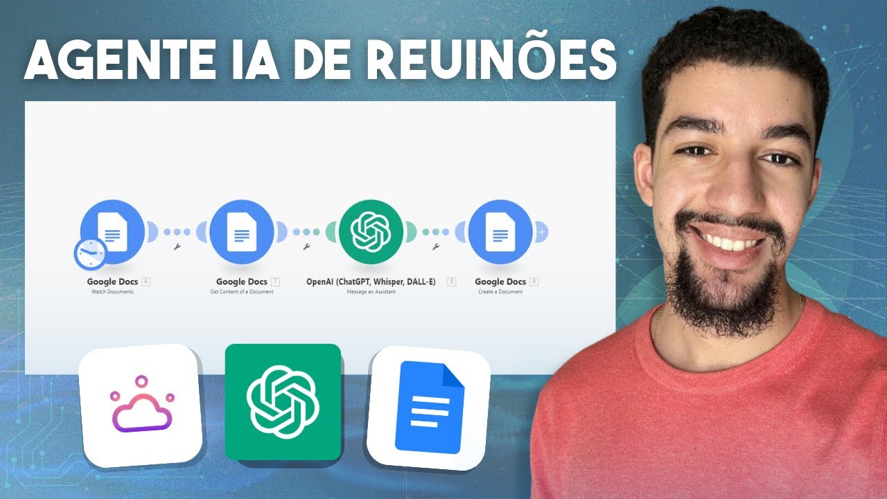 Como criar um Agente IA para resumir todas as suas reuniões - Tutorial Make.com