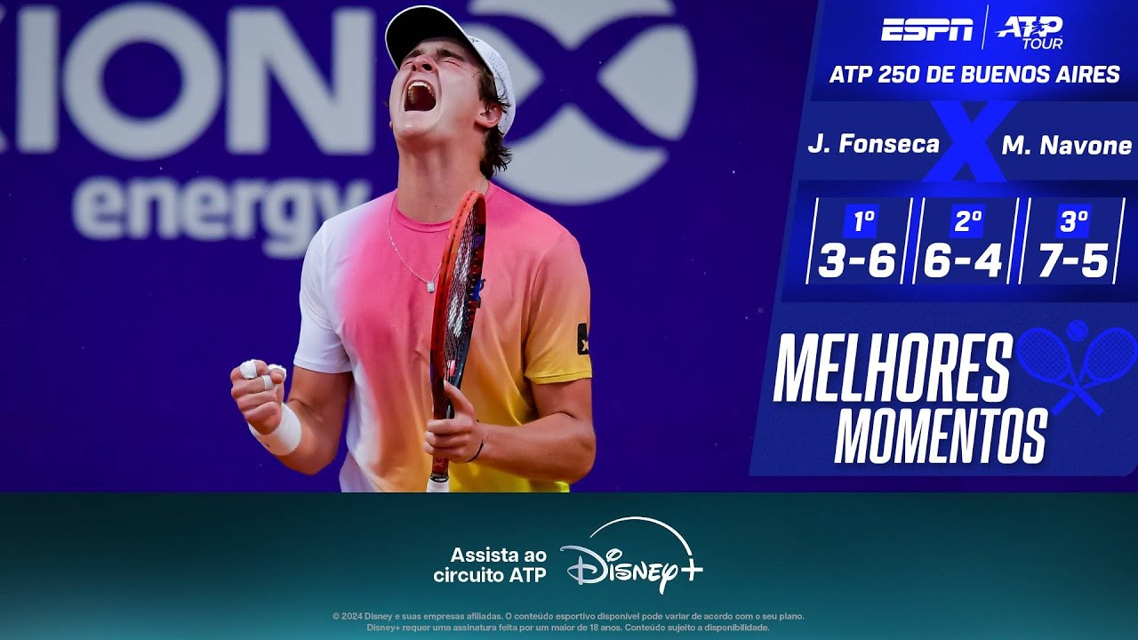 João Fonseca bate argentino em VIRADA ÉPICA de quase 3 horas nas quartas do ATP de Buenos Aires