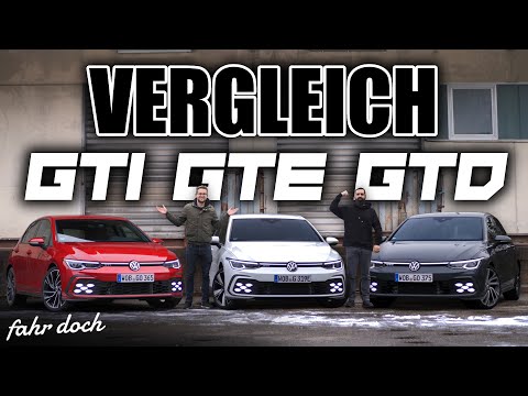 VW GOLF 8 GTI vs GTE vs GTD | Welcher passt zu dir? VERGLEICH | Fahr doch