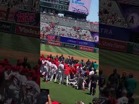 Angels Benches Clearing brawl 6/26/22 Part 1