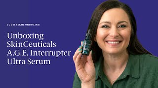 Unboxing SkinCeuticals A.G.E. Interrupter Ultra Lifting Facial Serum
