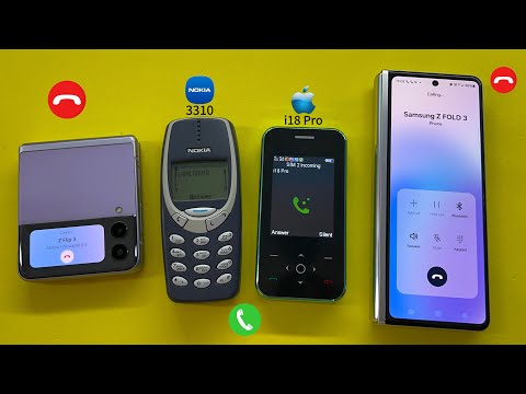 Samsung Galaxy Z Fold 3 & Z Flip 3 Calling on Nokia 3310 Vs i18pro Made in China / Incoming Call