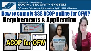 How to comply SSS ACOP online for OFW?