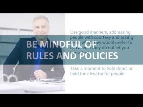 First Day at Work Make a Good Impression!