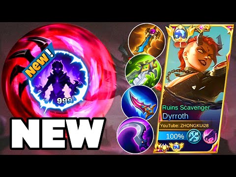 NEW PASSIVE DYRROTH IS BACK!! | BEST EMBLEM and BUILD SET FOR DYRROTH | DYRROTH BEST BUILD 2023!!