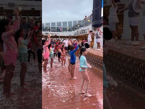 Thumbnail for Snow party on MSC GRANDIOSA Cruise, Nov. 2024 when passing the equator ￼