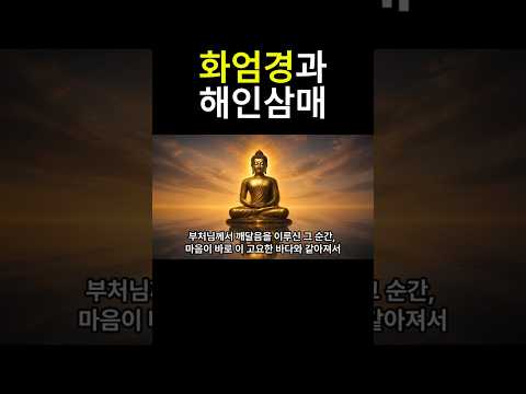 화엄경과 해인삼매 #자기수행 #명언 #명상 #철학 #종교