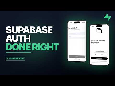 Supabase Auth with SwiftUI — Done Right (Production Setup Guide)
