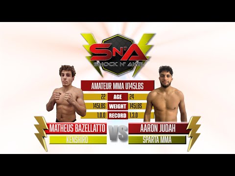Shock N Awe 35 - Matheus Bazellatto vs Aaron Judah - Featherweight Amateur MMA 145lbs