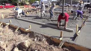 concrete finishing screed crews