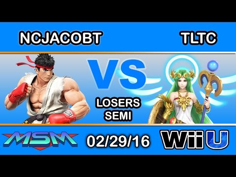 MSM 39 - SCB | NCJacobT (Ryu) Vs. SCB | TLTC (Palutena) Losers Semi - Smash Wii U