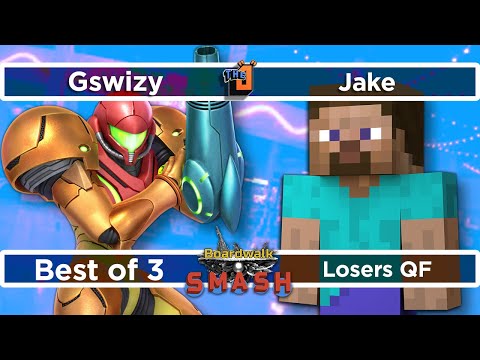 Gswizy (Samus) vs Jake (Steve) Boardwalk Smash #28 Losers Quarter Final - SSBU