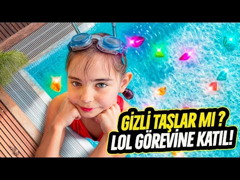 LOL KIZLARI YARDIM İSTİYOR !! SU ALTINDAKİ DEĞERLİ TAŞLARI BULALIM !!
