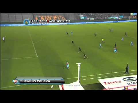 Gol de Emilio Zelaya Arsenal 3-2 Newell's