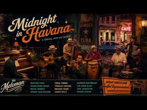Midnight in Havana | Salsa Romántica |  Tropical latin jazz  | Música Cubana para Relajarse