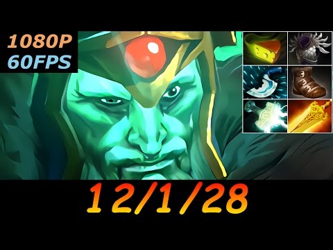 Dota 2 Wraith King Pro 12/1/28 (Kills/Deaths/Assists) Top MMR 623 GPM Ranked Full Gameplay