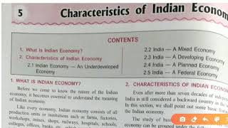 Chapter 5,  Characteristics of Indian economy, ICSE BOARD, CLASS 9TH
