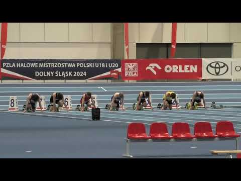 60m M U18 bieg 1 - HMP Wrocław 20240210